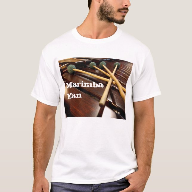 Camiseta Hombre del Marimba de cuatro mazos (Anverso)