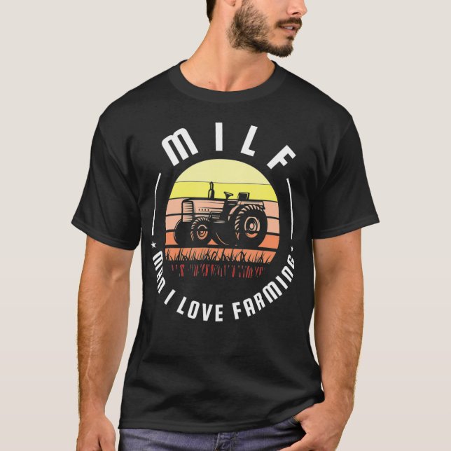 Camiseta Hombre del MILF: Amo la agricultura por un granjer (Anverso)
