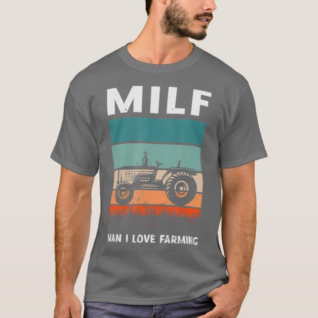 Camiseta Hombre del MILF: Amo la agricultura por un granjer (Anverso)