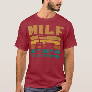 Camiseta Hombre del MILF me encanta el regalo de un granjer