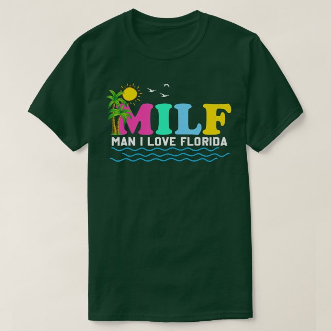 Camiseta Hombre del MILF me encanta la Palm de vacaciones d (Diseño del anverso)