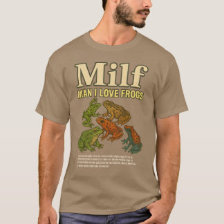 Camiseta Hombre del MILF me encanta las ranas Humor de adul