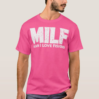 Camiseta Hombre del MILF me encanta pescar pescadores diver