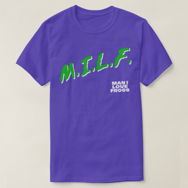 Camiseta Hombre del MILF que amo a las ranas (Diseño del anverso)