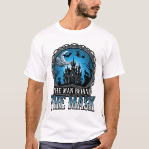 Camiseta Hombre detrás de la máscara Halloween Casa embruja