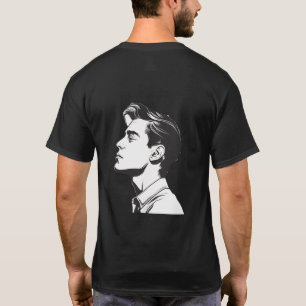 Camiseta Hombre - Dibujo de perfil de un hombre