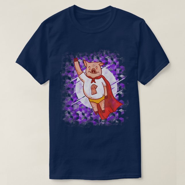 Camiseta Hombre Dieta Poder Grill Bbq Cerdo Bacon Pork Goa  (Diseño del anverso)