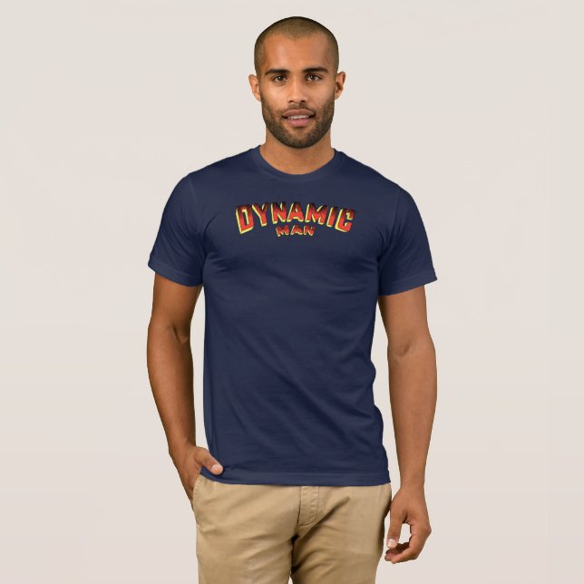 Camiseta Hombre dinámico (Anverso completo)