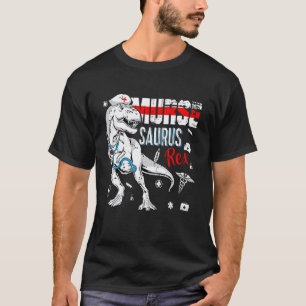 Camiseta Hombre Dinosaurio Rex Fregar Enfermera Vida Café E