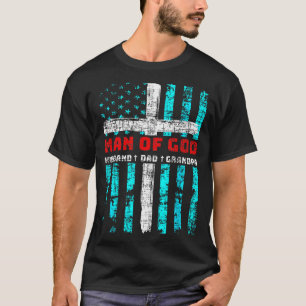 Camiseta Hombre Dios Marido Papá Abuelo