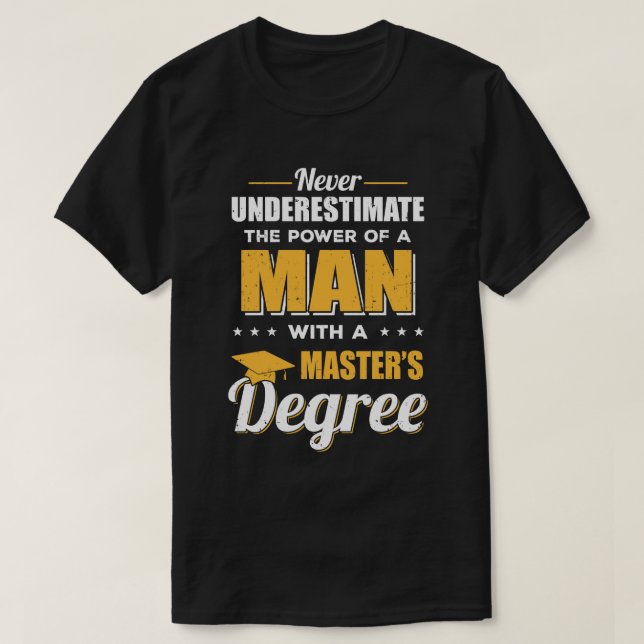 Camiseta Hombre Divertido Con Un Regalo De Graduación De Má (Diseño del anverso)