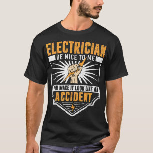 Camiseta Hombre divertido de arte electricista Ingeniero el