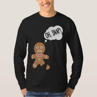Camiseta Hombre divertido de pan de jengibre Oh Snap