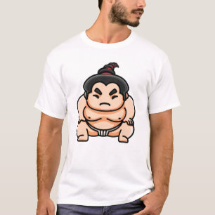 Camiseta Hombre divertido de sumo japonés