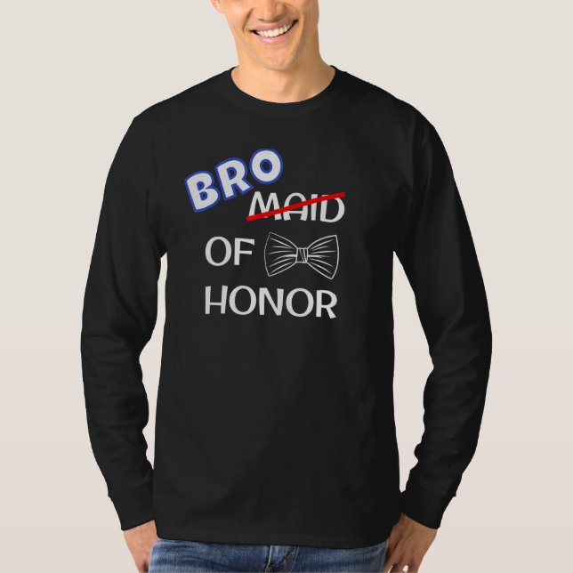 Camiseta Hombre divertido del séquito de boda del mejor hom (Anverso)
