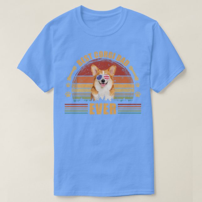 Camiseta Hombre Divertido perro papá padre Día mejor padre  (Diseño del anverso)