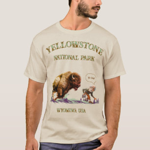 Camiseta Hombre divertido tomando foto de Bisonte Búfalo am