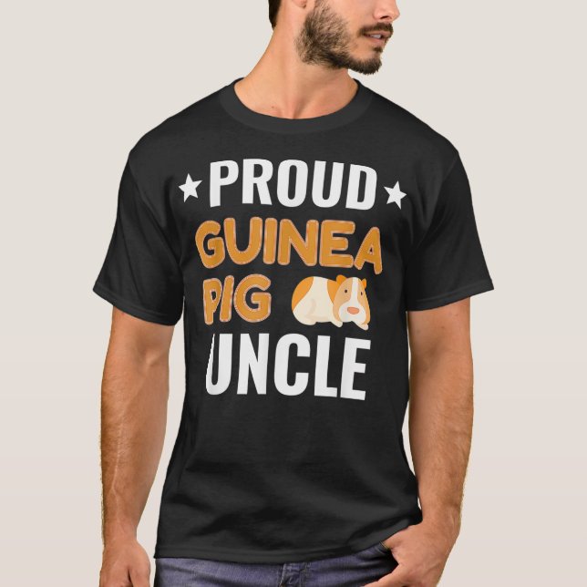 Camiseta Hombre dueño de Mascota tío de cerdo de Guinea org (Anverso)