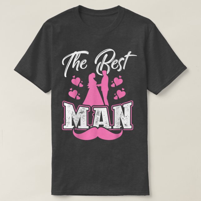 Camiseta Hombre El Mejor Hombre Novio Soltero  (Diseño del anverso)