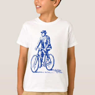 Camiseta Hombre en bicicleta - Armada