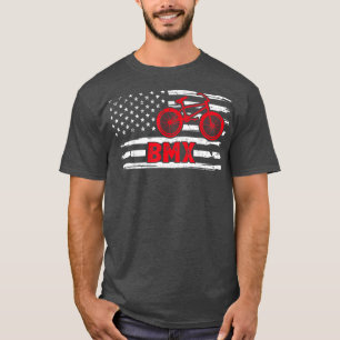 Camiseta Hombre en bicicleta haciendo acrobacias de carrera