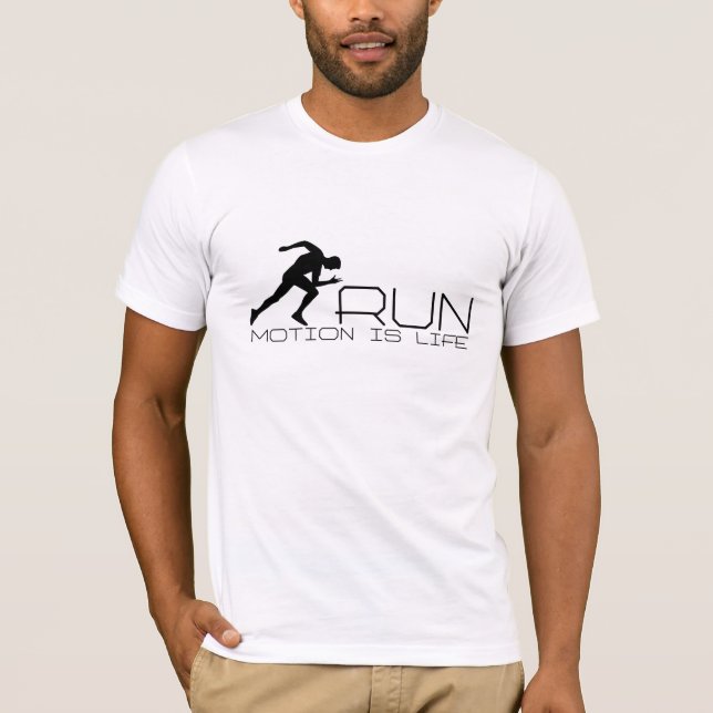 Camiseta Hombre en ejecución (Anverso)
