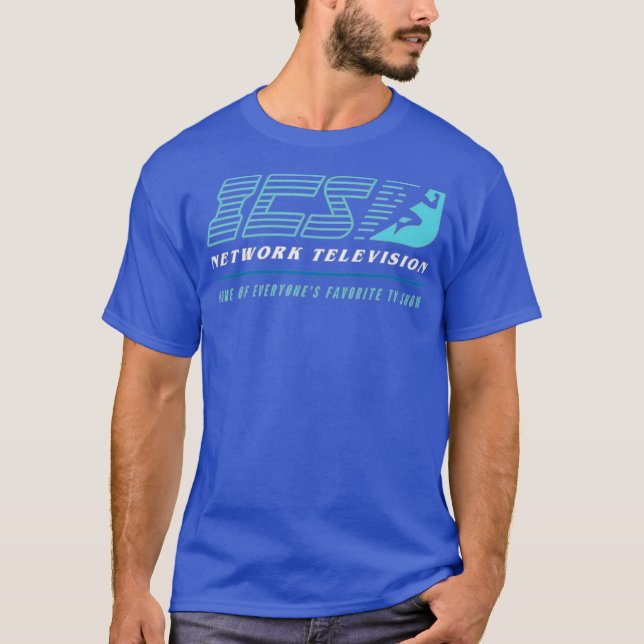 Camiseta Hombre en ejecución - Televisión de red de ICS (Anverso)