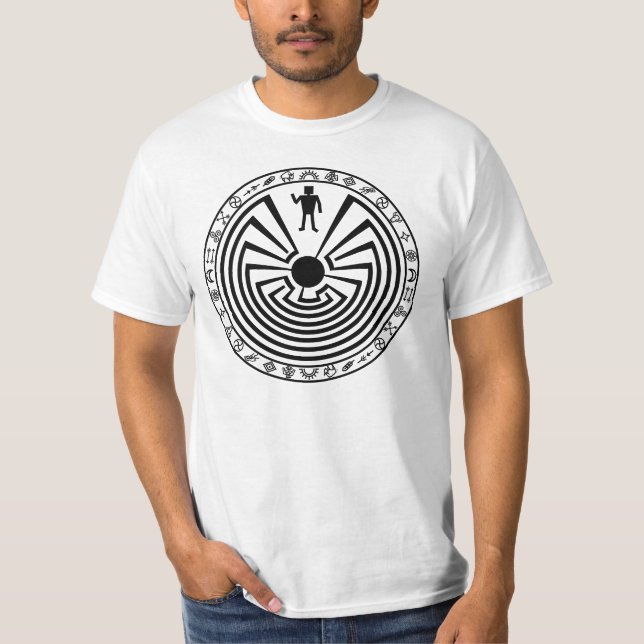 Camiseta Hombre en el Maze [negro] (Anverso)