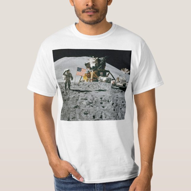 Camiseta Hombre en la luna (Anverso)