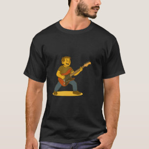Camiseta Hombre enérgico tocando la guitarra
