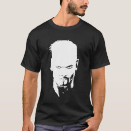 Camiseta Hombre enojado observando blanco y negro