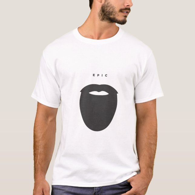Camiseta Hombre épico de la barba (Anverso)