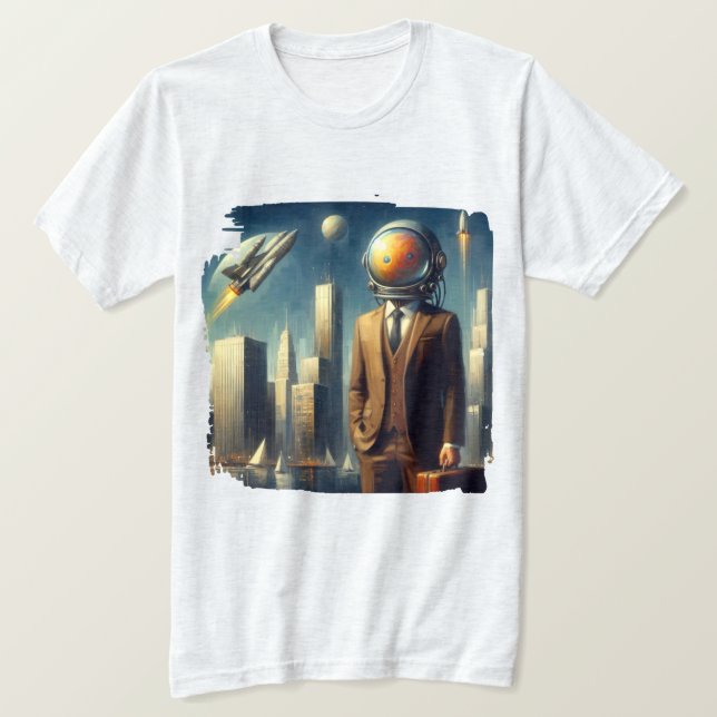 Camiseta Hombre espacial (Anverso del diseño)