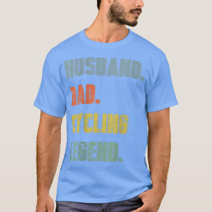 Camiseta Hombre Esposo papá Ciclismo Leyenda de padre de fa