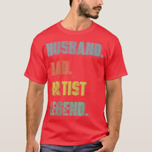 Camiseta Hombre Esposo papá profesor de arte leyenda padre 