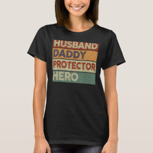 Camiseta Hombre Esposo Papi Protector Hero Dad