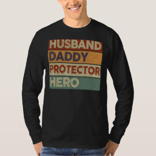 Camiseta Hombre Esposo Papi Protector Hero Dad