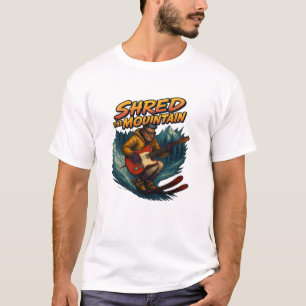 Camiseta Hombre esquía y se divierte con un Tele