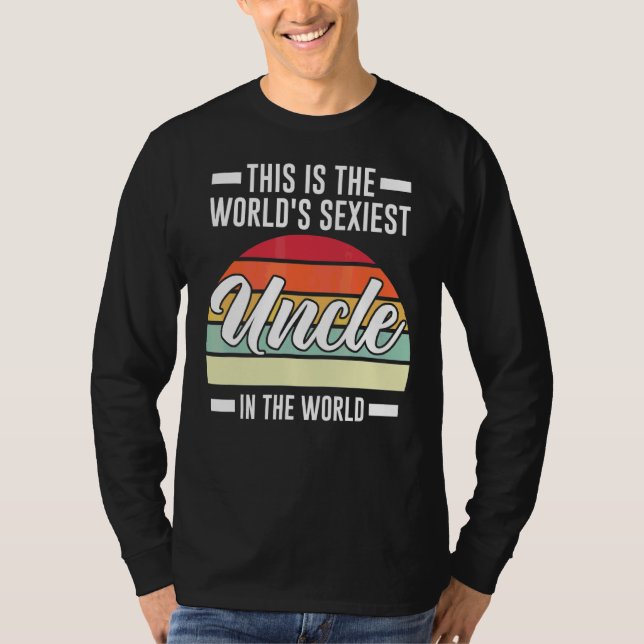 Camiseta Hombre, este es el tío del mundo en el sobrino del (Anverso)