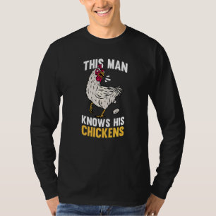 Camiseta Hombre Este Hombre Sabe De Sus Gallinas Granjero A