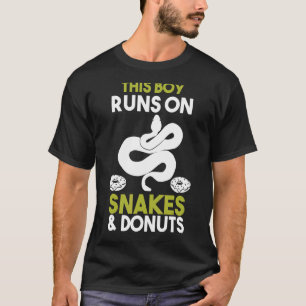 Camiseta Hombre, Este Niño Corre Con Serpientes Y Donuts