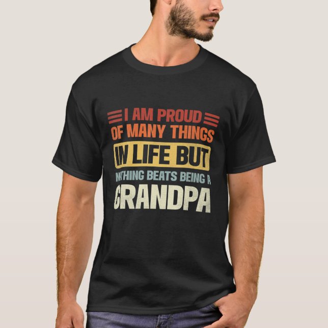 Camiseta Hombre, Estoy Orgulloso De Ser Abuelo. Abuelo grac (Anverso)