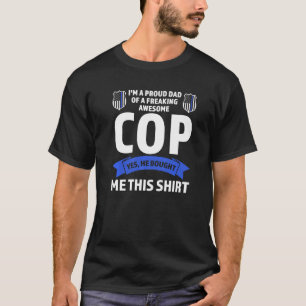 Camiseta Hombre, estoy orgulloso de ser policía de policía.