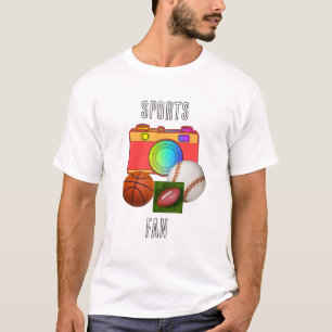 Camiseta Hombre fanático de los deportes
