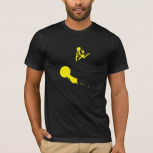 Camiseta Hombre fuera del tiempo (amarillo eléctrico)