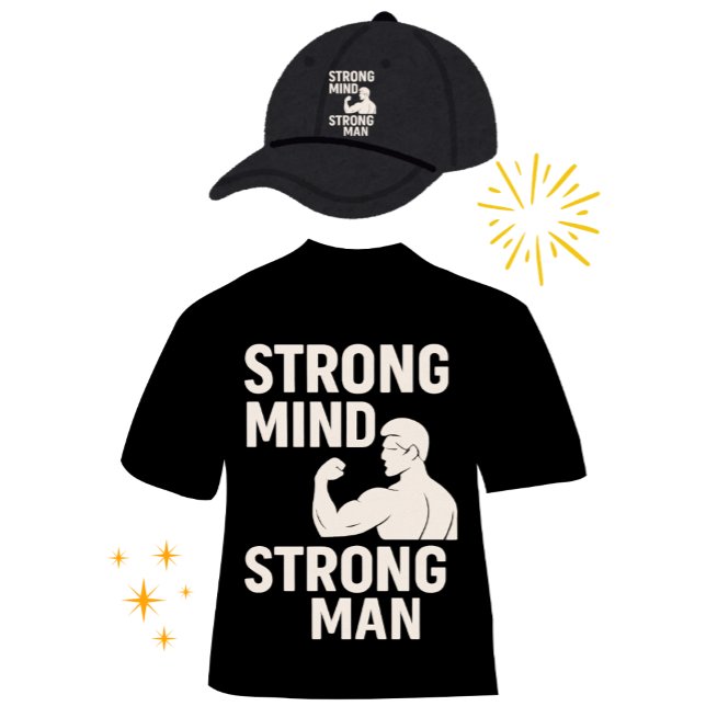 Camiseta Hombre fuerte de mente fuerte (Subido por el creador)