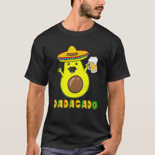 Camiseta Hombre Funny Aguacado Papá Vegan Guacamole Dadacad