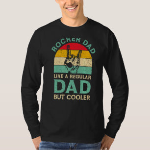 Camiseta Hombre Funny Padres Día De Rocker Papá Para Jugado