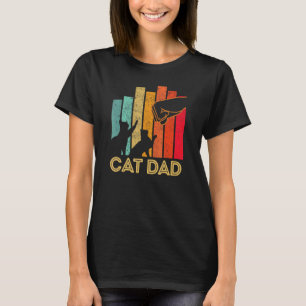 Camiseta Hombre Gato Papá Puño en Alto para Fur Papás