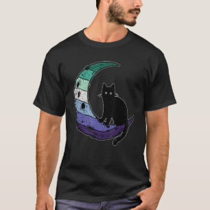Camiseta Hombre gay Bandera del Orgullo Gay Luna Gay Hombre